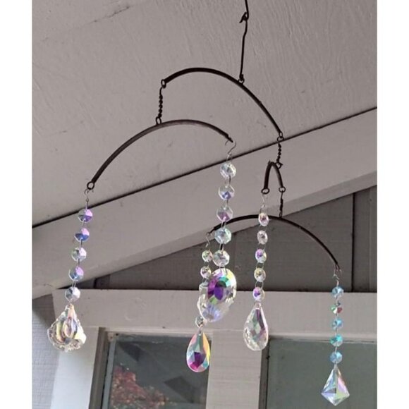 Sun Catchers with Crystals 7 Pcs Hanging Crystals Suncatchers for Windows - Picture 2 of 2